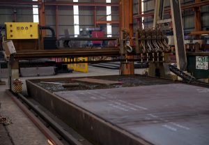 Big Steel machine inside a warehouse
