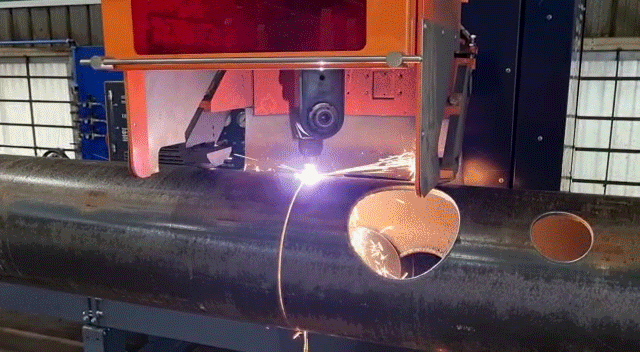 Pipe profiler in action